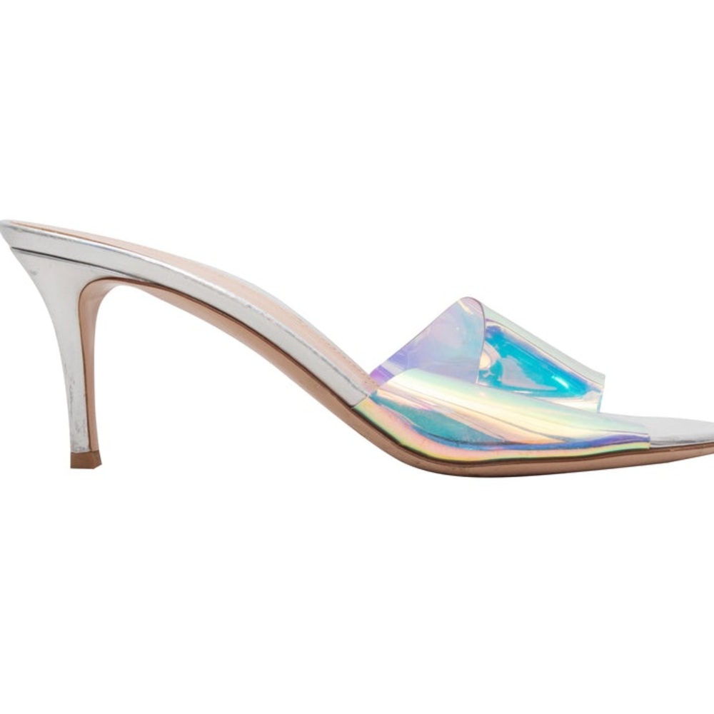 GIANVITO ROSSI PVC HEELED SLIDES SIZE 37.5 - Picture 2 of 5